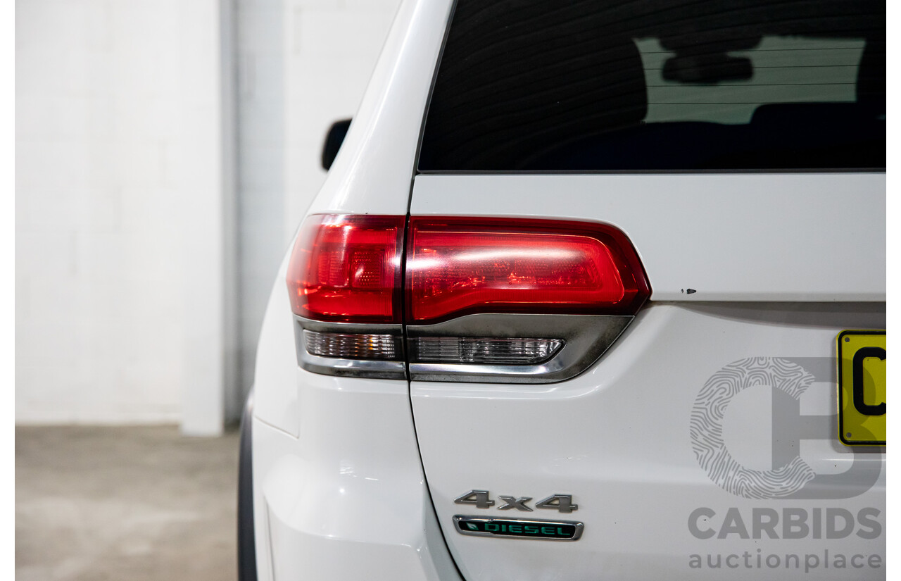 5/2014 Jeep Grand Cherokee Limited (4x4) WK MY14 4d Wagon White Diesel Turbo 3.0L