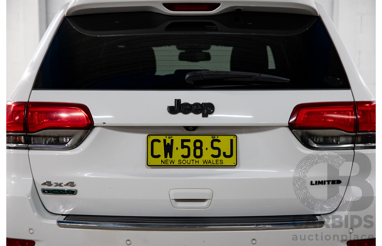 5/2014 Jeep Grand Cherokee Limited (4x4) WK MY14 4d Wagon White Diesel Turbo 3.0L