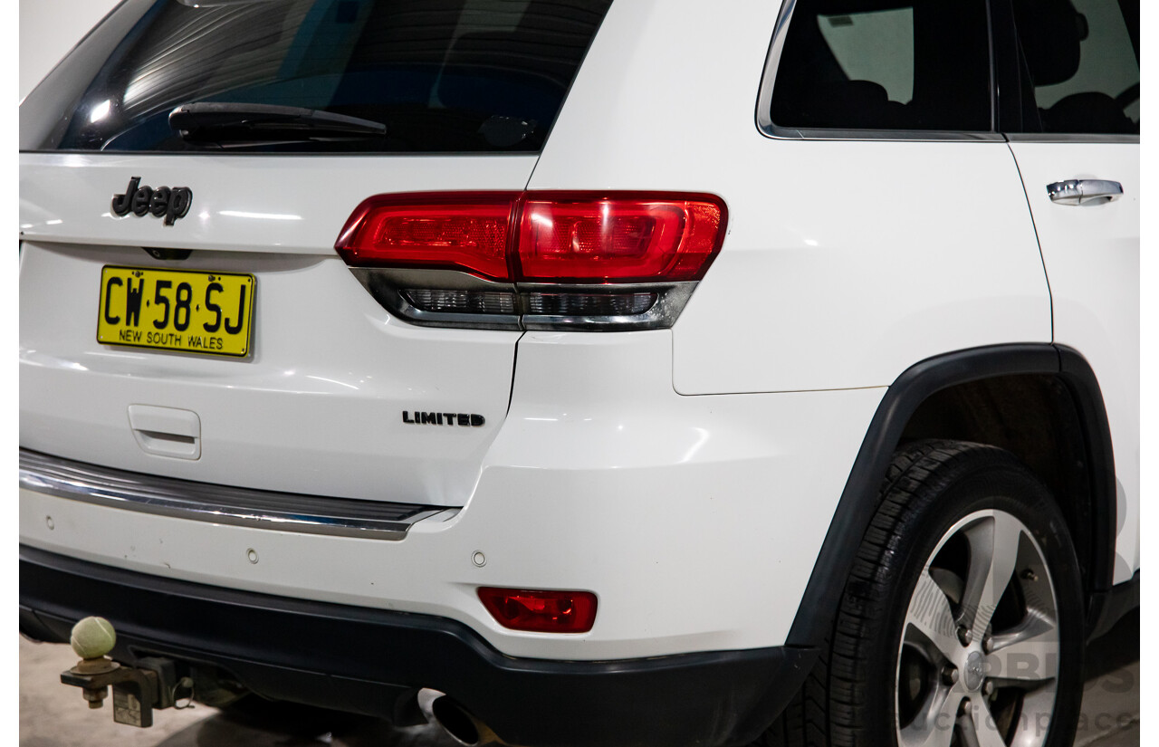 5/2014 Jeep Grand Cherokee Limited (4x4) WK MY14 4d Wagon White Diesel Turbo 3.0L