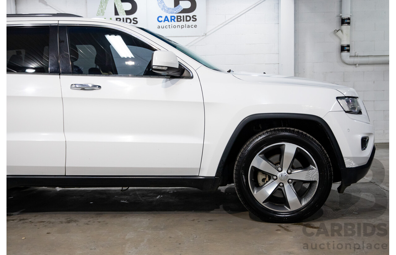 5/2014 Jeep Grand Cherokee Limited (4x4) WK MY14 4d Wagon White Diesel Turbo 3.0L