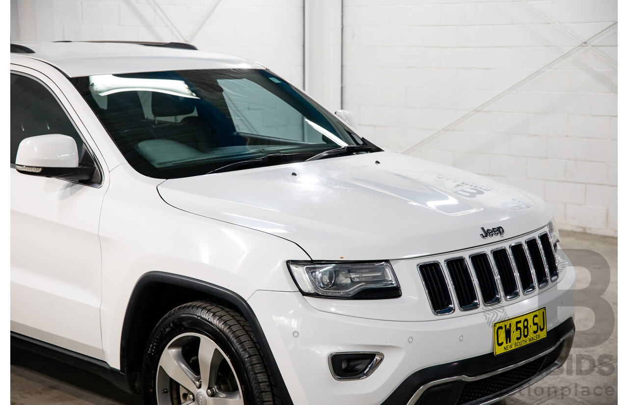 5/2014 Jeep Grand Cherokee Limited (4x4) WK MY14 4d Wagon White Diesel Turbo 3.0L