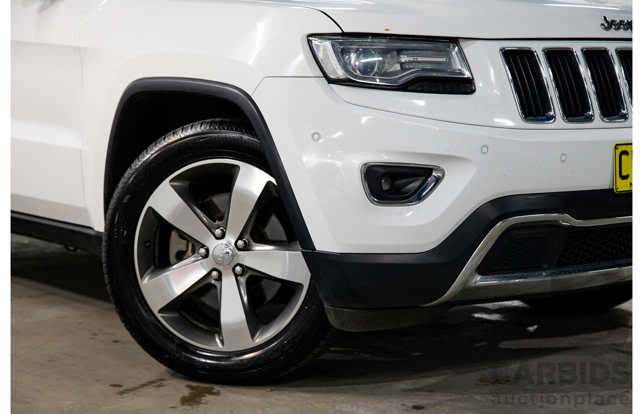 5/2014 Jeep Grand Cherokee Limited (4x4) WK MY14 4d Wagon White Diesel Turbo 3.0L