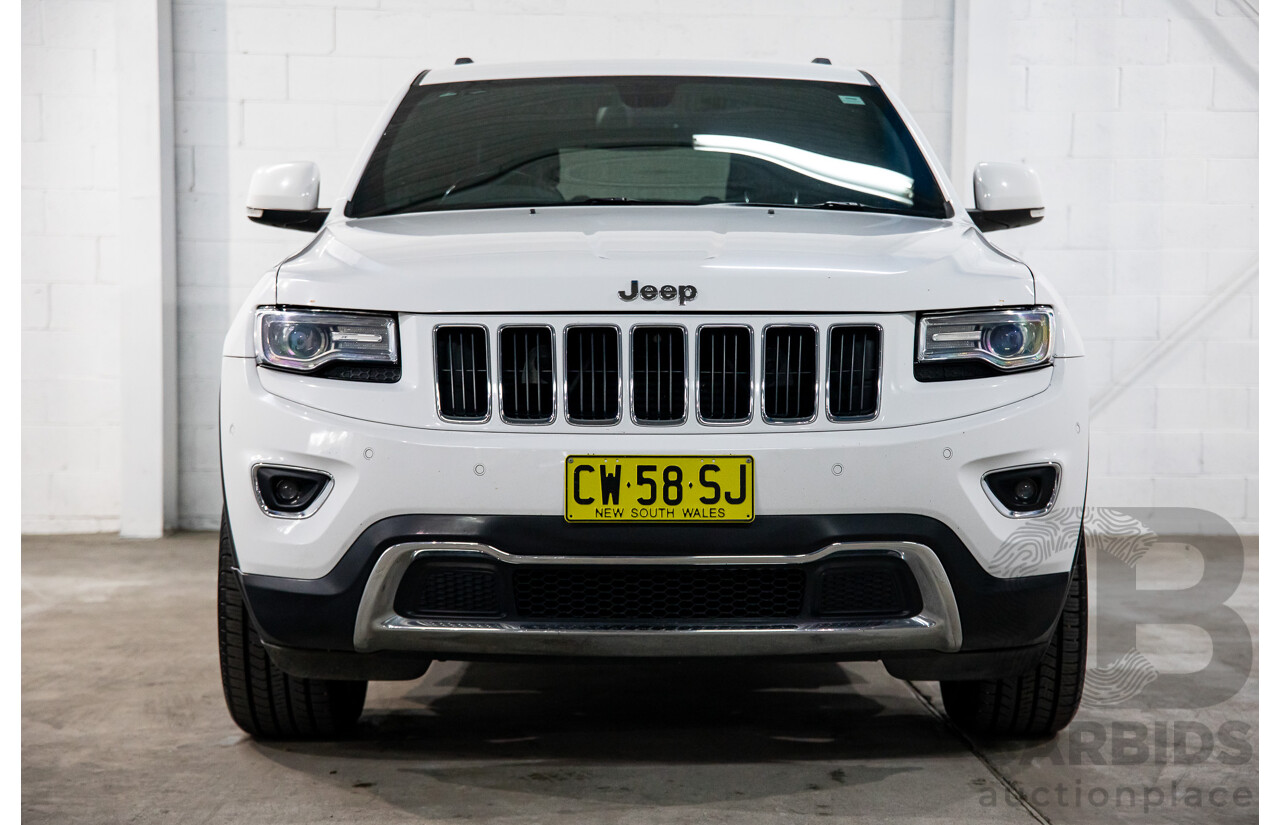 5/2014 Jeep Grand Cherokee Limited (4x4) WK MY14 4d Wagon White Diesel Turbo 3.0L
