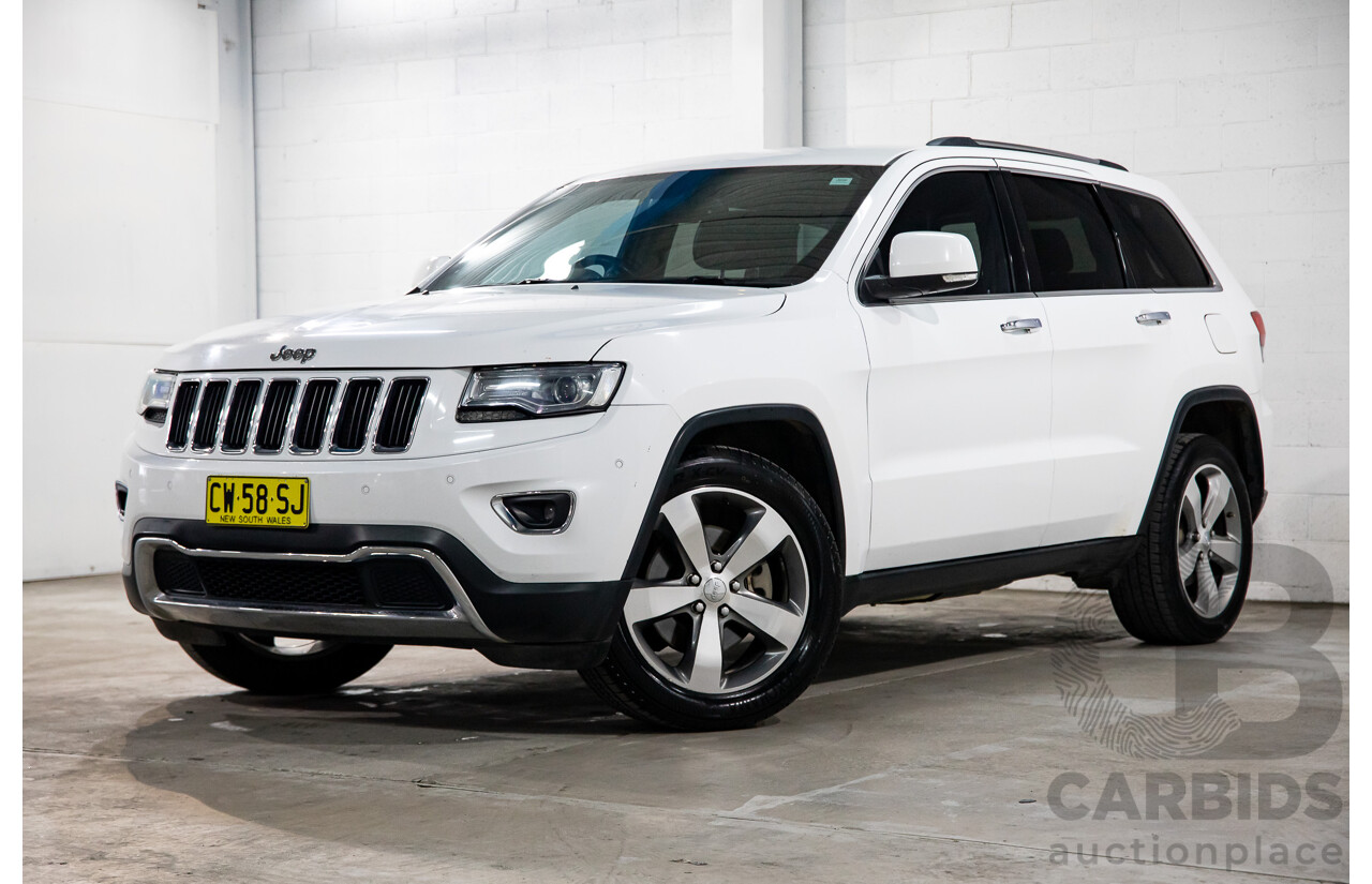 5/2014 Jeep Grand Cherokee Limited (4x4) WK MY14 4d Wagon White Diesel Turbo 3.0L