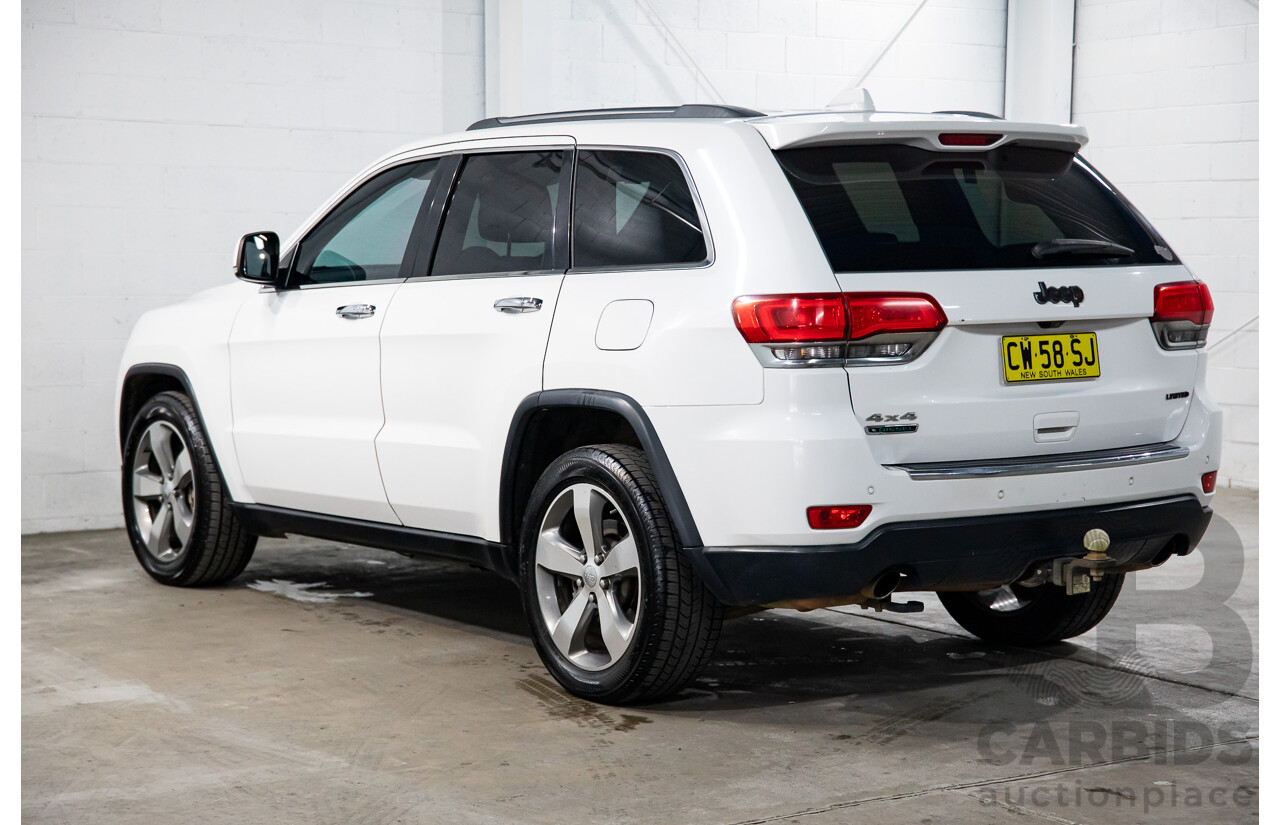 5/2014 Jeep Grand Cherokee Limited (4x4) WK MY14 4d Wagon White Diesel Turbo 3.0L