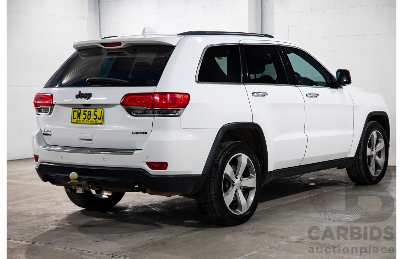 5/2014 Jeep Grand Cherokee Limited (4x4) WK MY14 4d Wagon White Diesel Turbo 3.0L