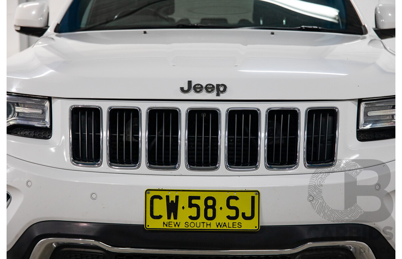 5/2014 Jeep Grand Cherokee Limited (4x4) WK MY14 4d Wagon White Diesel Turbo 3.0L