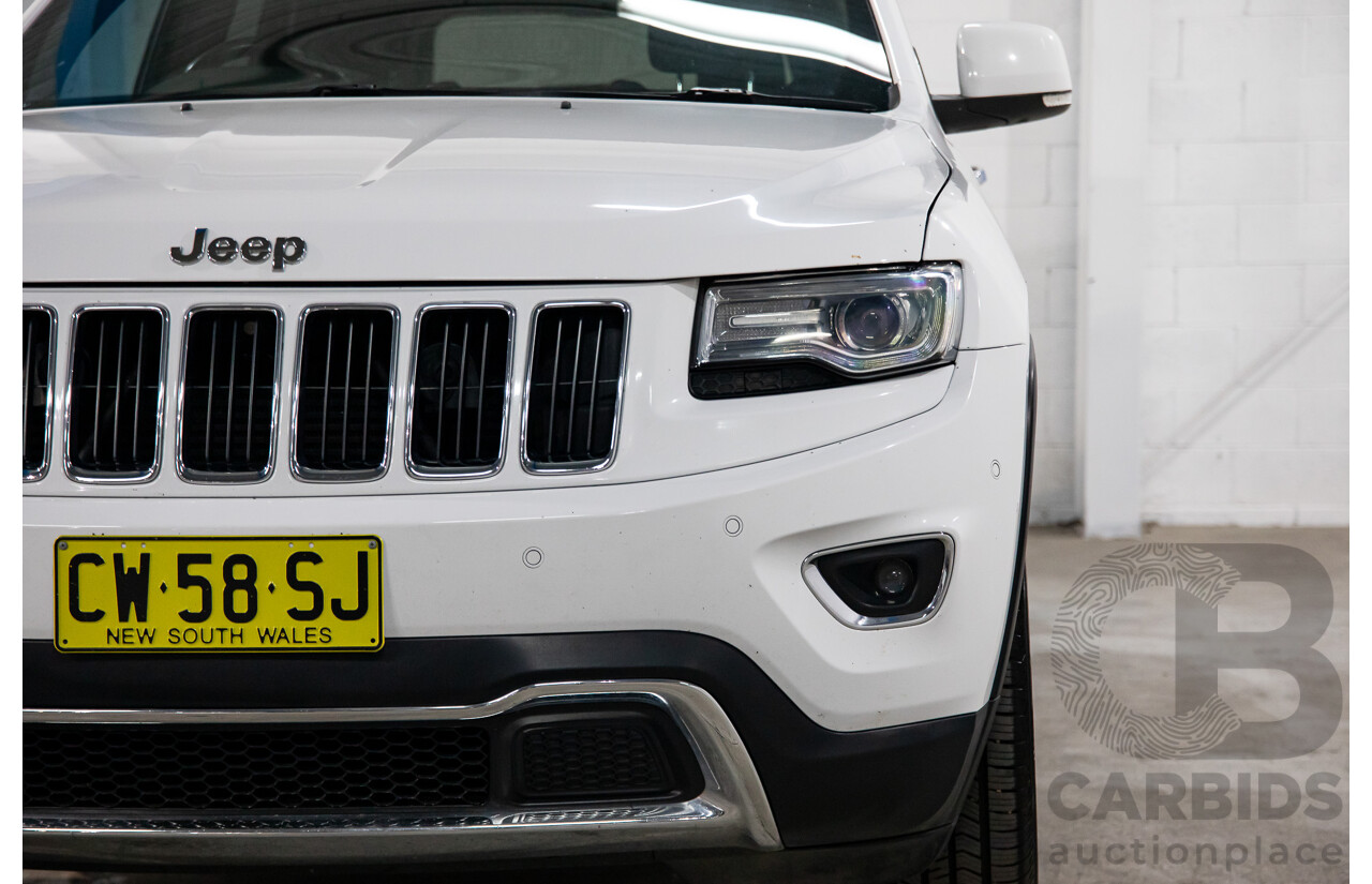 5/2014 Jeep Grand Cherokee Limited (4x4) WK MY14 4d Wagon White Diesel Turbo 3.0L
