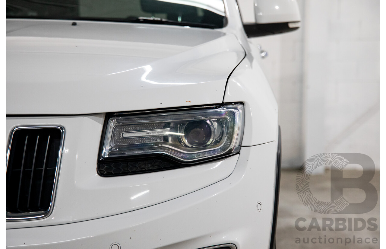 5/2014 Jeep Grand Cherokee Limited (4x4) WK MY14 4d Wagon White Diesel Turbo 3.0L