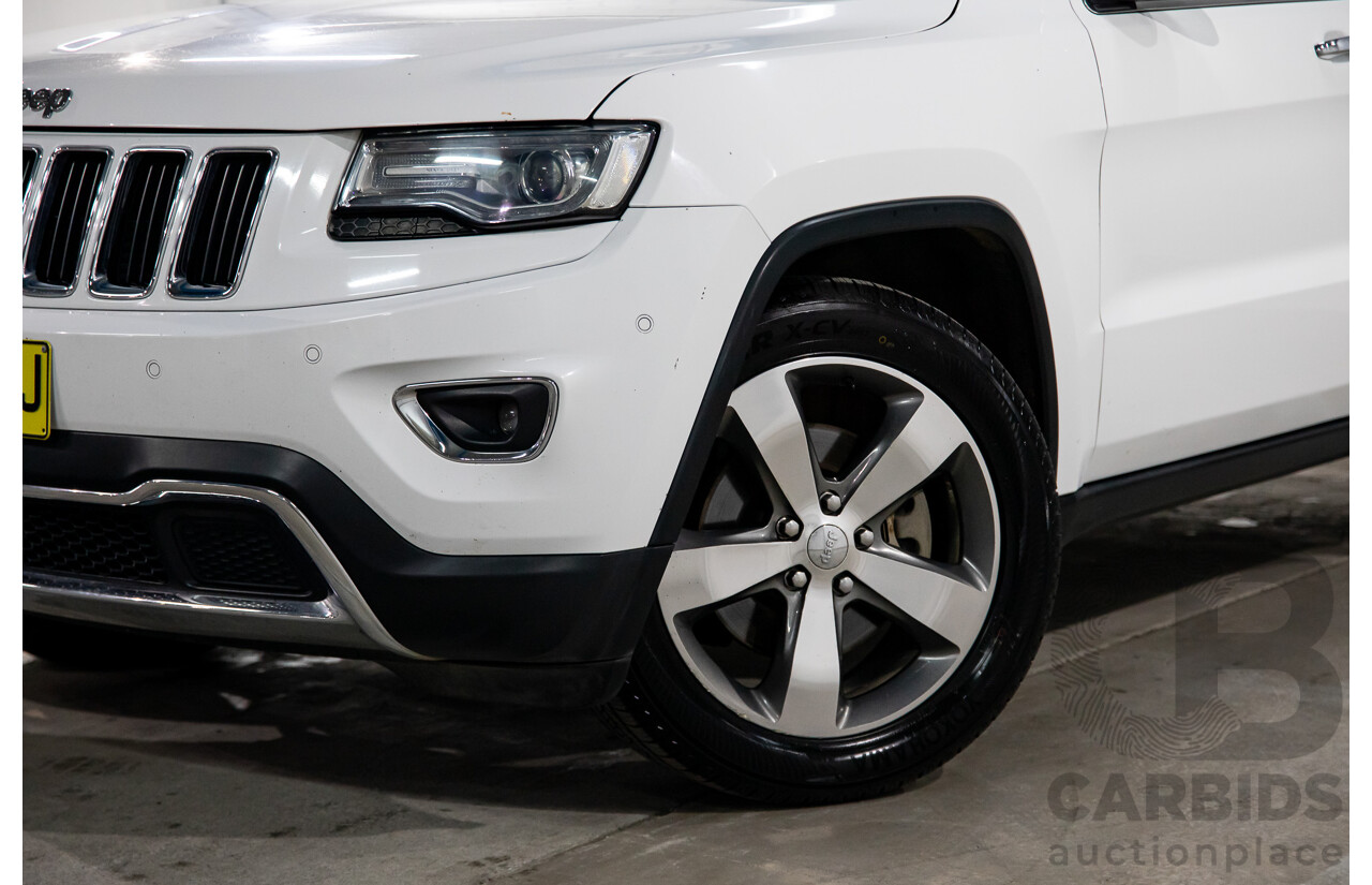 5/2014 Jeep Grand Cherokee Limited (4x4) WK MY14 4d Wagon White Diesel Turbo 3.0L