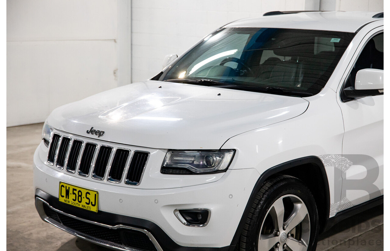 5/2014 Jeep Grand Cherokee Limited (4x4) WK MY14 4d Wagon White Diesel Turbo 3.0L
