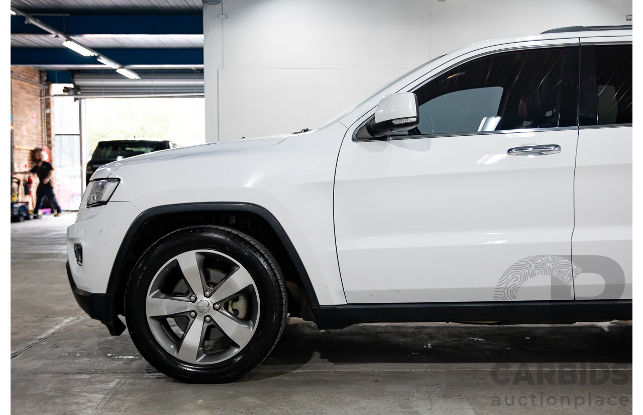 5/2014 Jeep Grand Cherokee Limited (4x4) WK MY14 4d Wagon White Diesel Turbo 3.0L