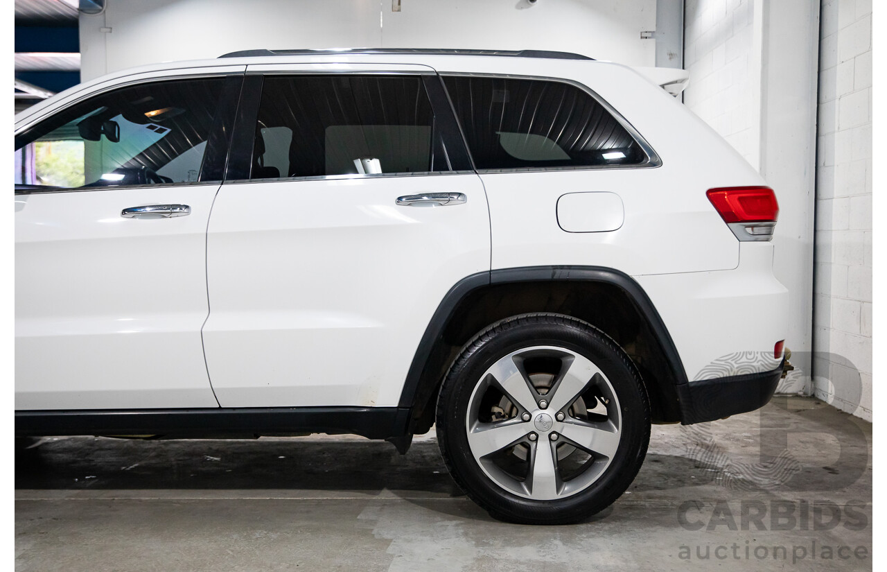 5/2014 Jeep Grand Cherokee Limited (4x4) WK MY14 4d Wagon White Diesel Turbo 3.0L