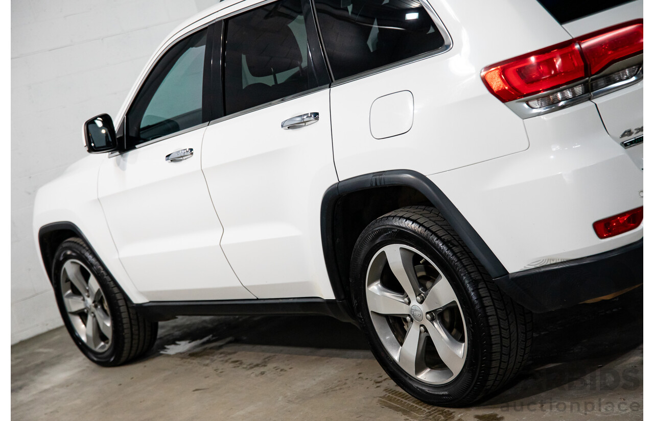 5/2014 Jeep Grand Cherokee Limited (4x4) WK MY14 4d Wagon White Diesel Turbo 3.0L