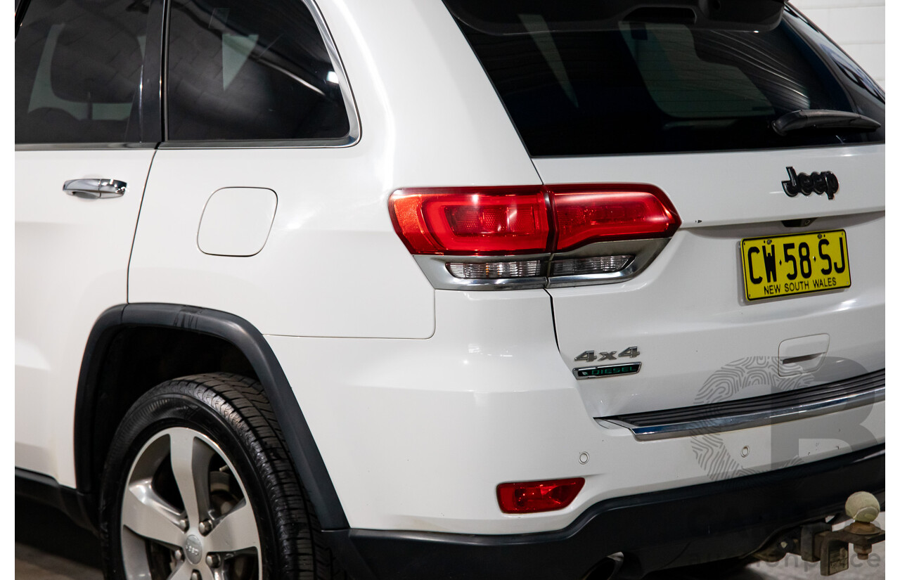 5/2014 Jeep Grand Cherokee Limited (4x4) WK MY14 4d Wagon White Diesel Turbo 3.0L