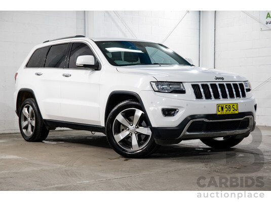 5/2014 Jeep Grand Cherokee Limited (4x4) WK MY14 4d Wagon White Diesel Turbo 3.0L