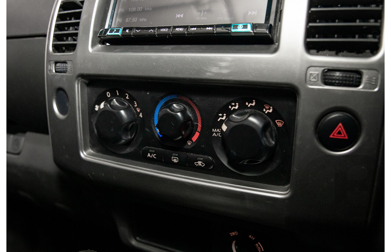 8/2010 Nissan Navara ST (4x4) D40 Dual Cab P/Up Black Turbo Diesel 2.5L