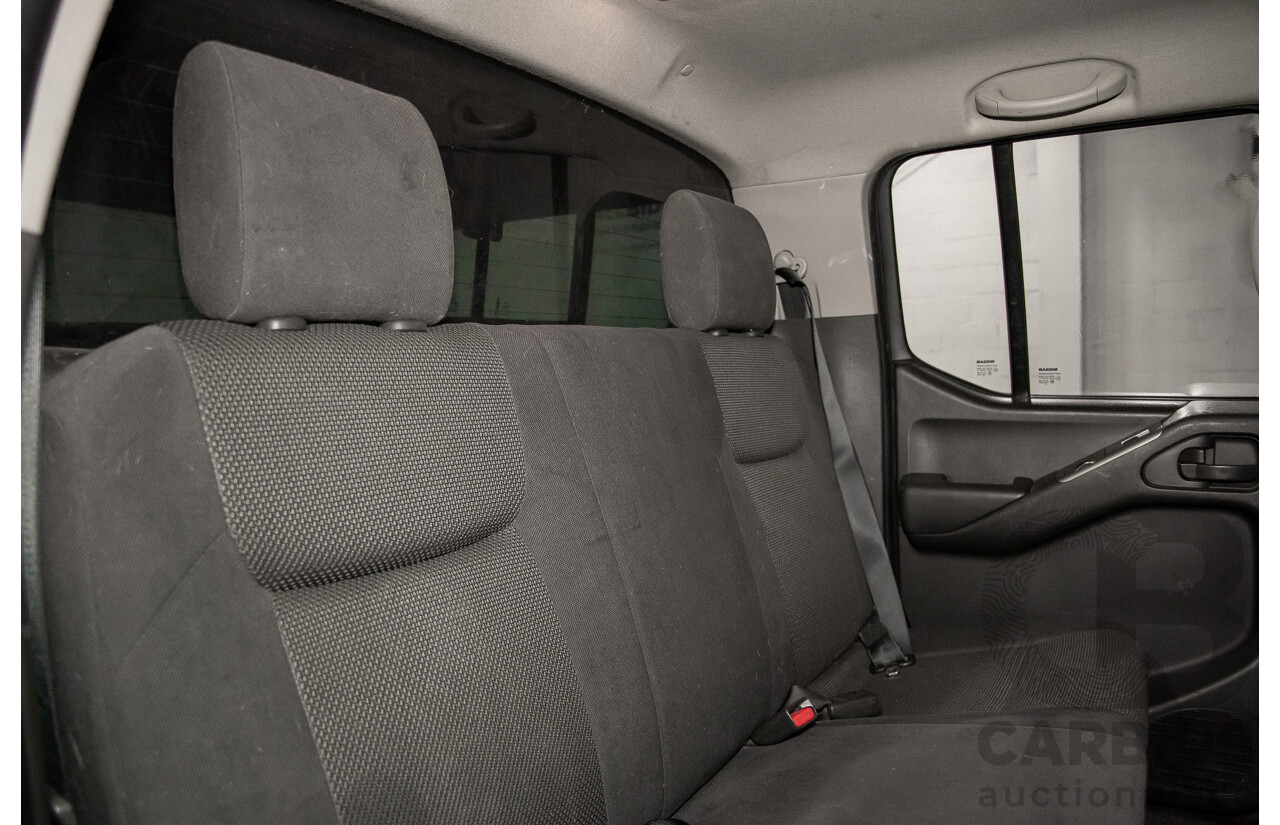 8/2010 Nissan Navara ST (4x4) D40 Dual Cab P/Up Black Turbo Diesel 2.5L