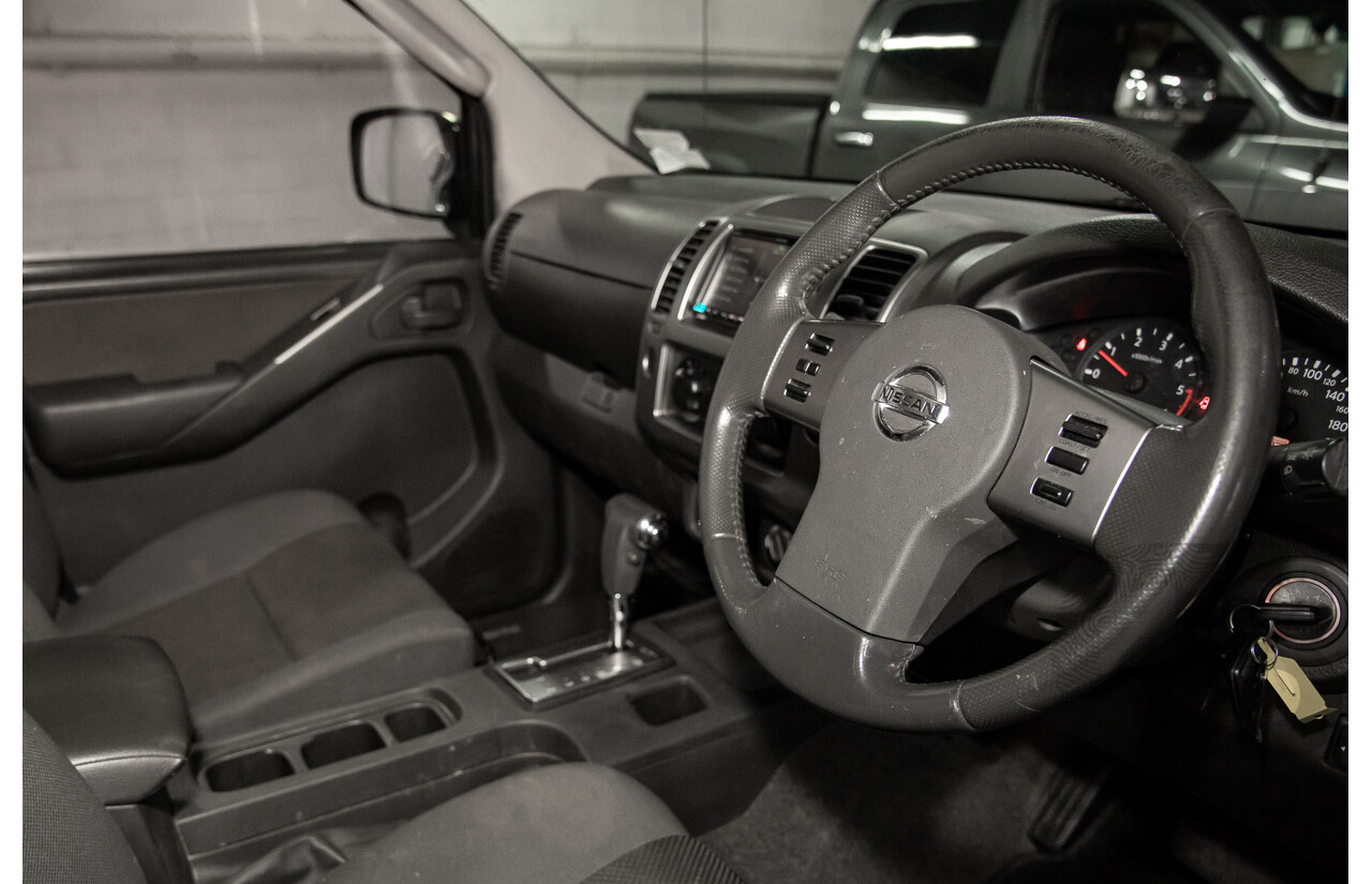 8/2010 Nissan Navara ST (4x4) D40 Dual Cab P/Up Black Turbo Diesel 2.5L