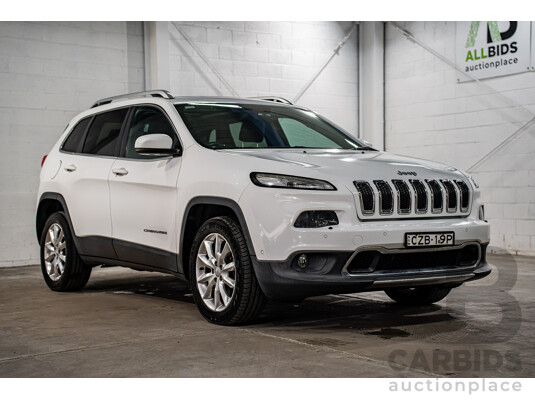 7/2015 Jeep Cherokee Limited (4x4) KL MY15 4d Wagon Bright White V6 3.2L