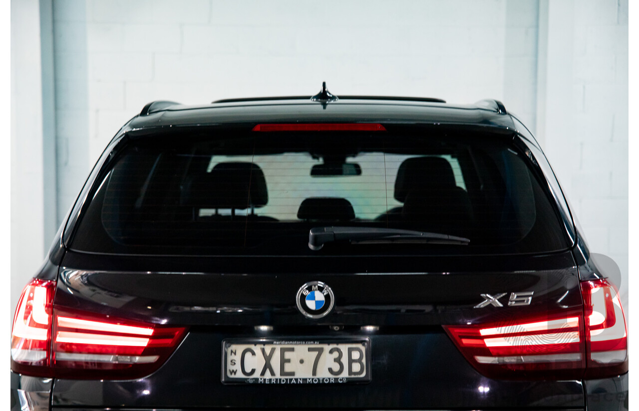 10/2014 BMW X5 Xdrive30d F15 MY15 4d Wagon Black Sapphire Metallic Turbo Diesel 3.0L
