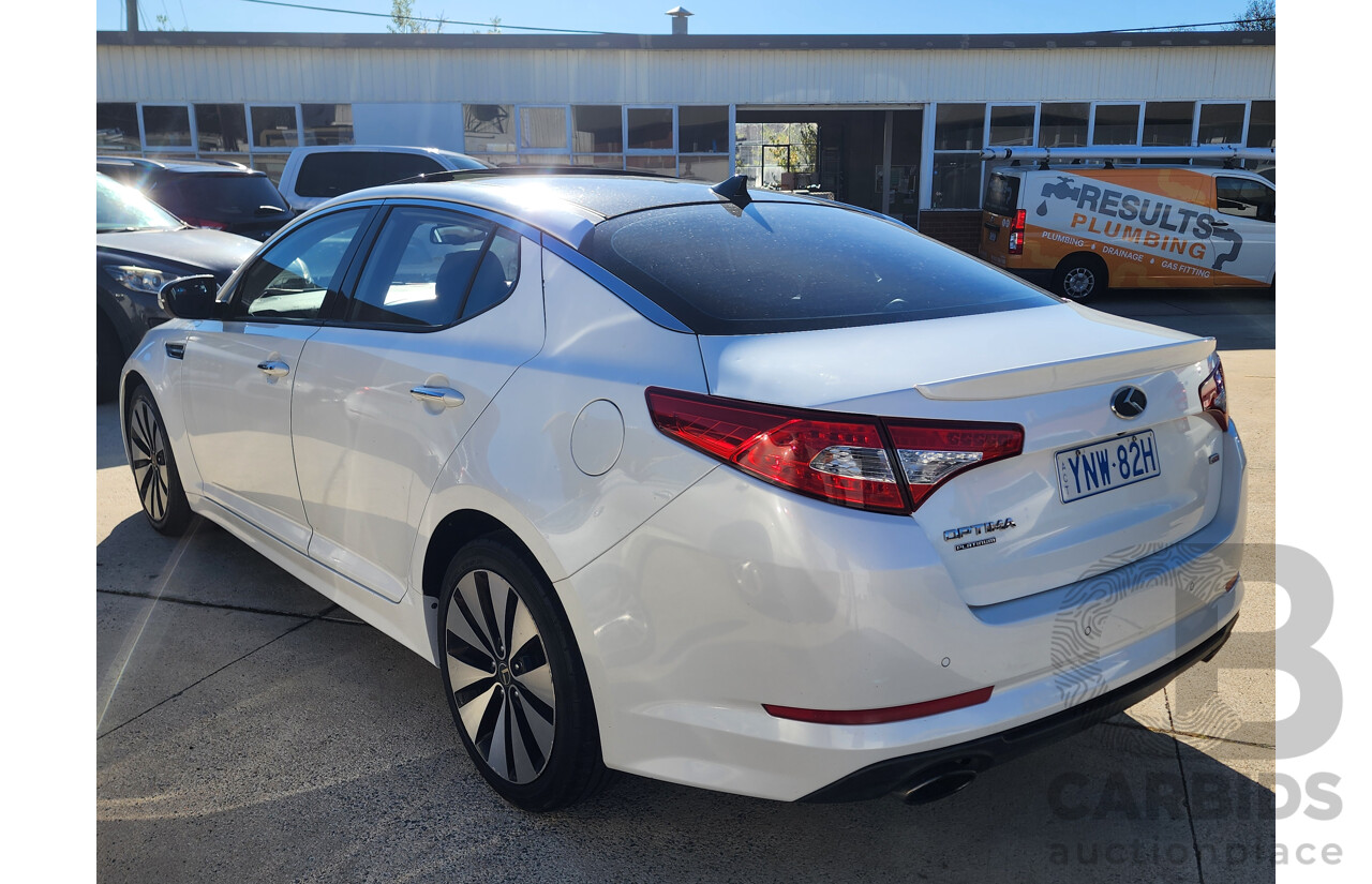 6/2012 Kia Optima Platinum TF 4d Sedan White 2.4L