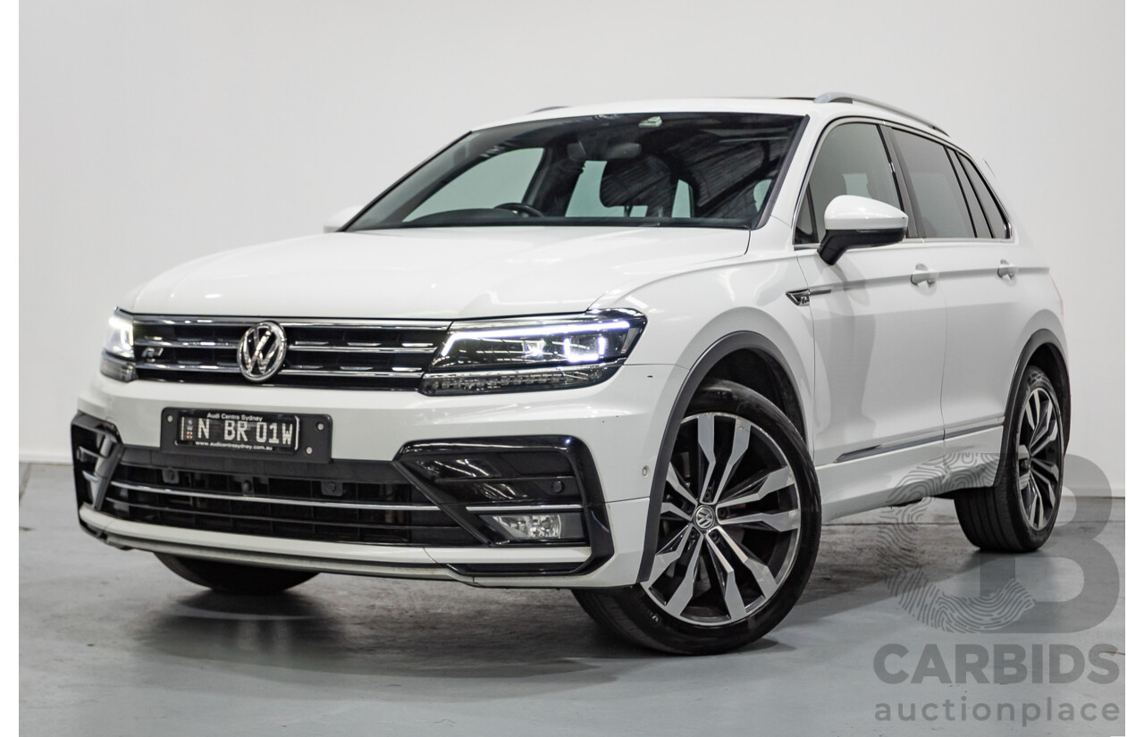 1/2018 Volkswagen Tiguan 162 TSI Highline R-Line (AWD) 5NA MY18 4d Wagon Pure White Turbo 2.0L