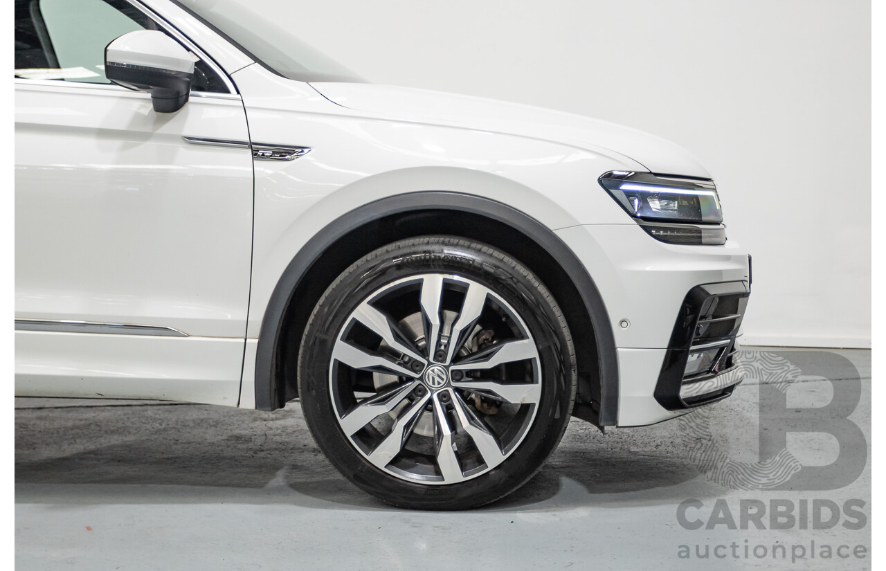 1/2018 Volkswagen Tiguan 162 TSI Highline R-Line (AWD) 5NA MY18 4d Wagon Pure White Turbo 2.0L