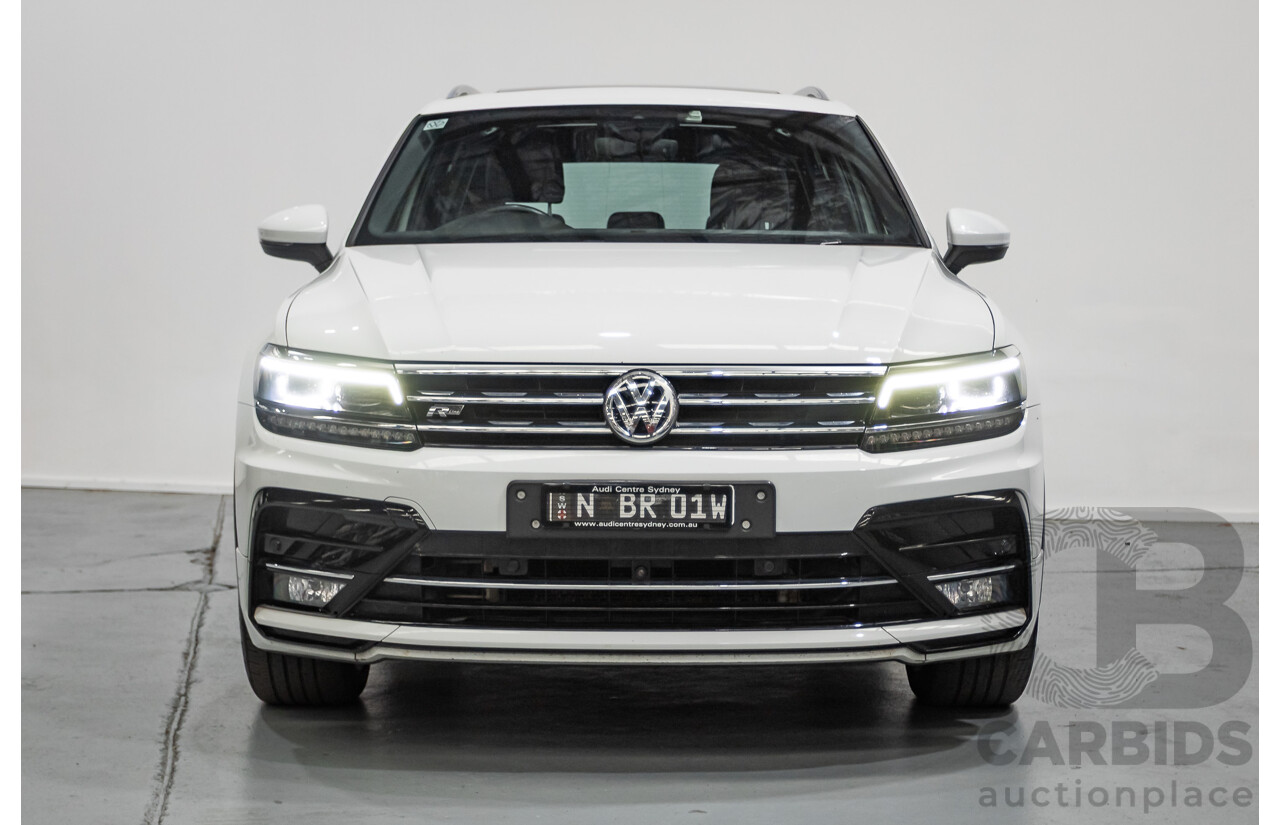 1/2018 Volkswagen Tiguan 162 TSI Highline R-Line (AWD) 5NA MY18 4d Wagon Pure White Turbo 2.0L