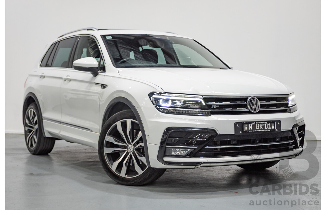 1/2018 Volkswagen Tiguan 162 TSI Highline R-Line (AWD) 5NA MY18 4d Wagon Pure White Turbo 2.0L