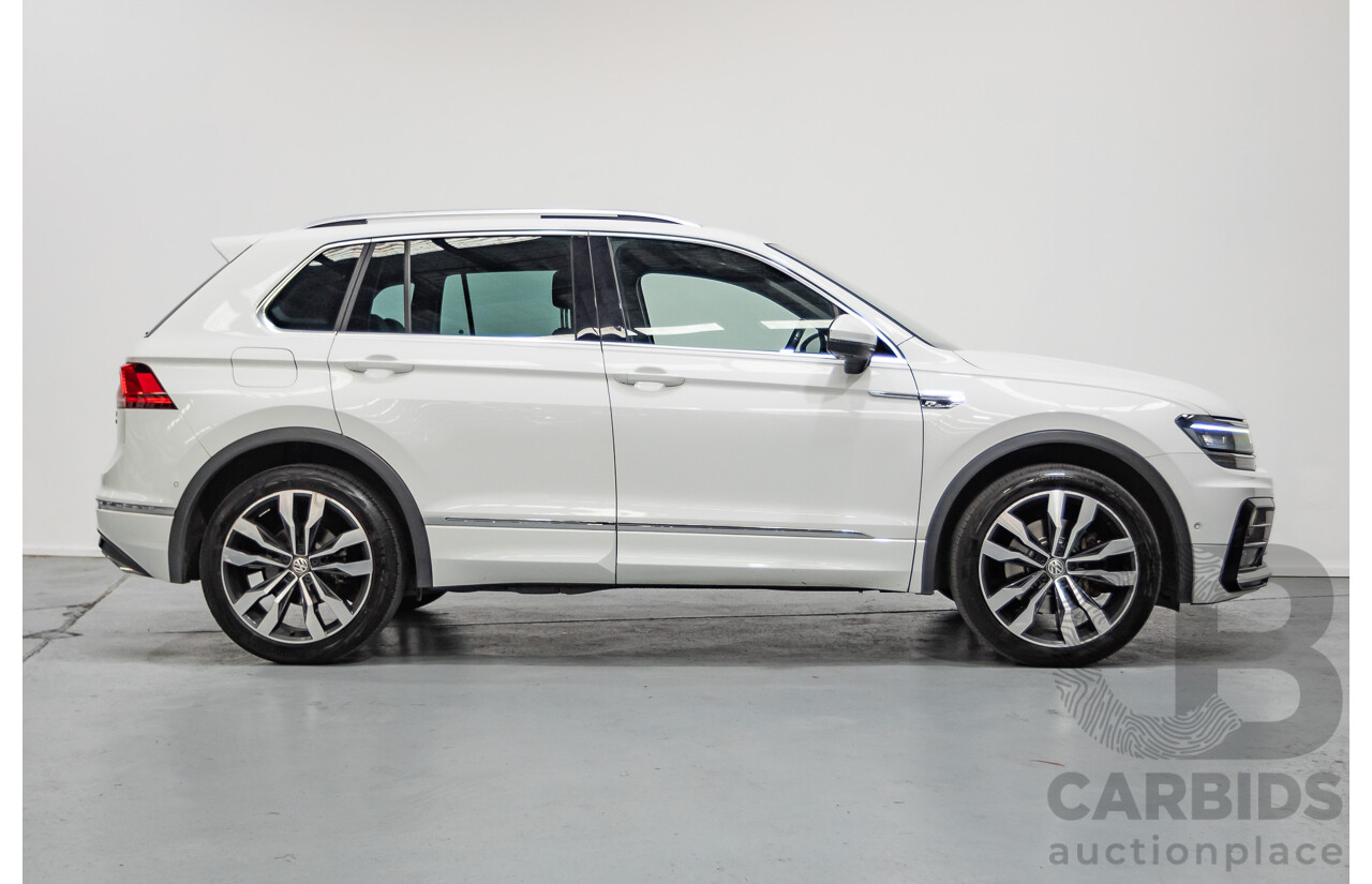 1/2018 Volkswagen Tiguan 162 TSI Highline R-Line (AWD) 5NA MY18 4d Wagon Pure White Turbo 2.0L