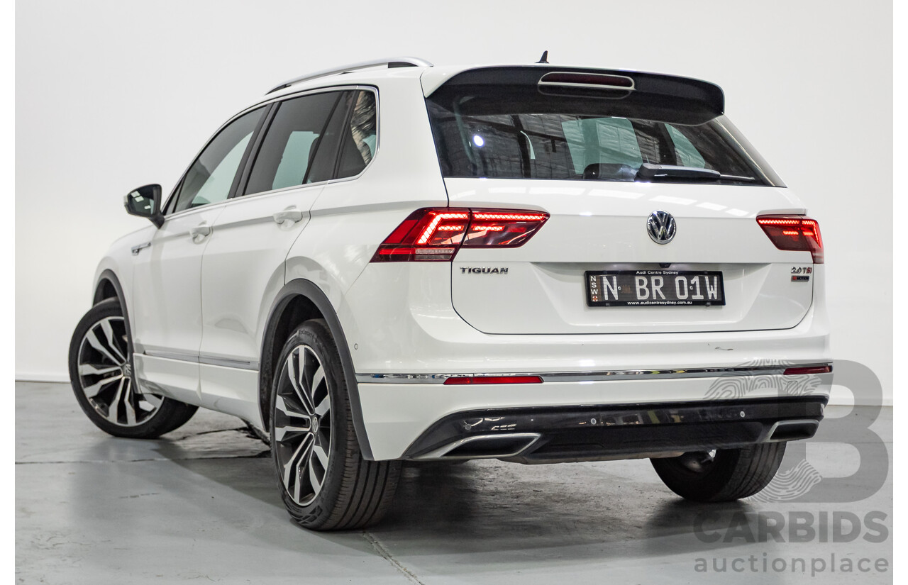 1/2018 Volkswagen Tiguan 162 TSI Highline R-Line (AWD) 5NA MY18 4d Wagon Pure White Turbo 2.0L