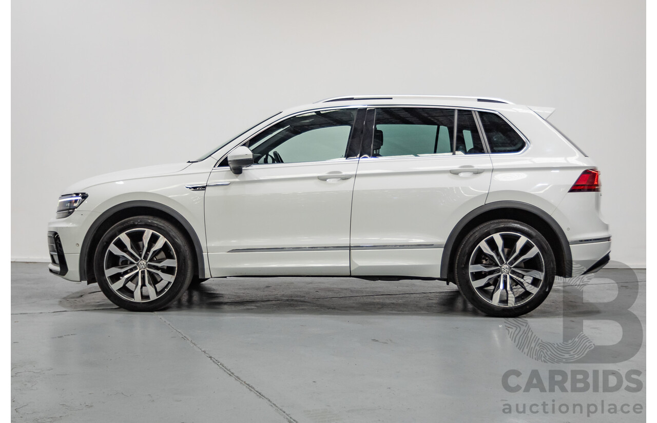 1/2018 Volkswagen Tiguan 162 TSI Highline R-Line (AWD) 5NA MY18 4d Wagon Pure White Turbo 2.0L
