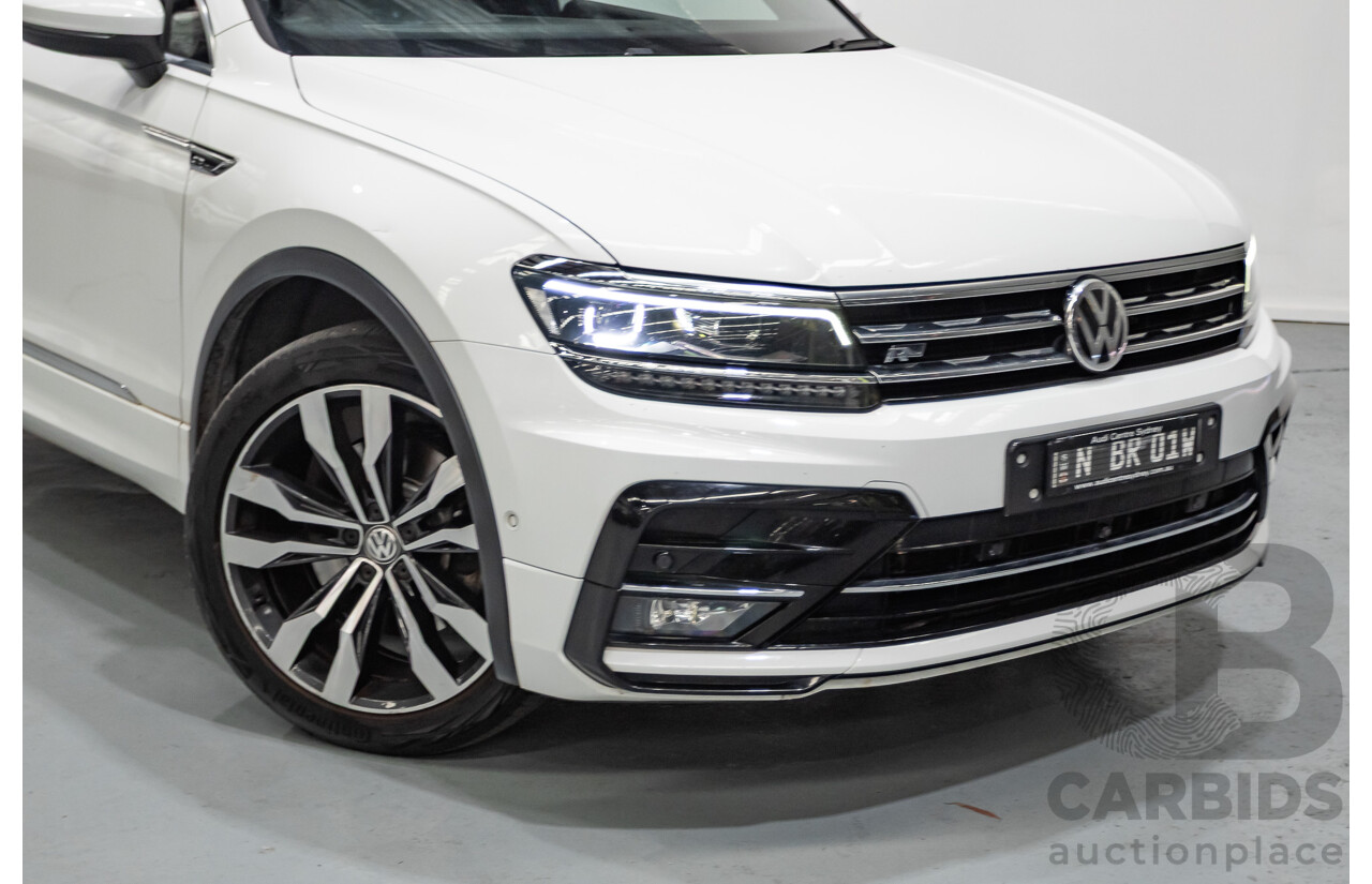 1/2018 Volkswagen Tiguan 162 TSI Highline R-Line (AWD) 5NA MY18 4d Wagon Pure White Turbo 2.0L