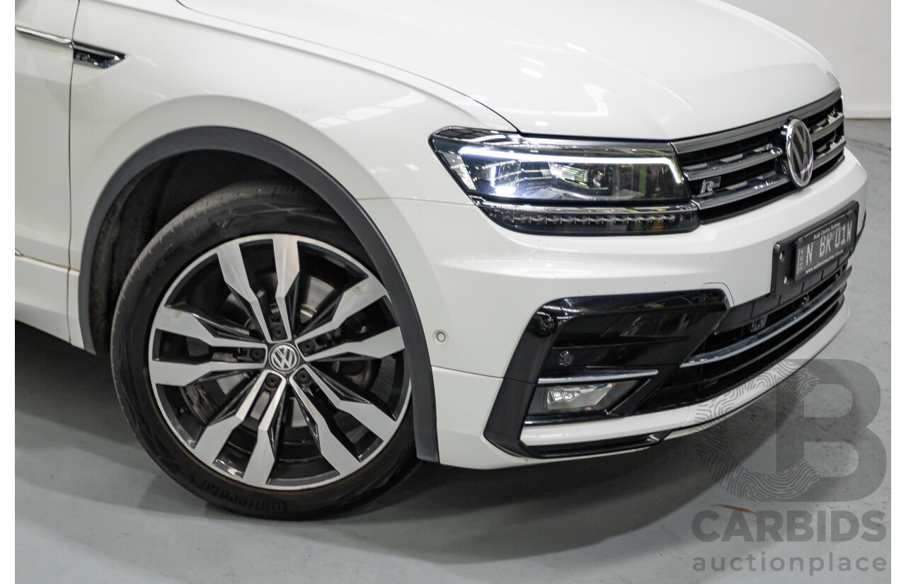1/2018 Volkswagen Tiguan 162 TSI Highline R-Line (AWD) 5NA MY18 4d Wagon Pure White Turbo 2.0L