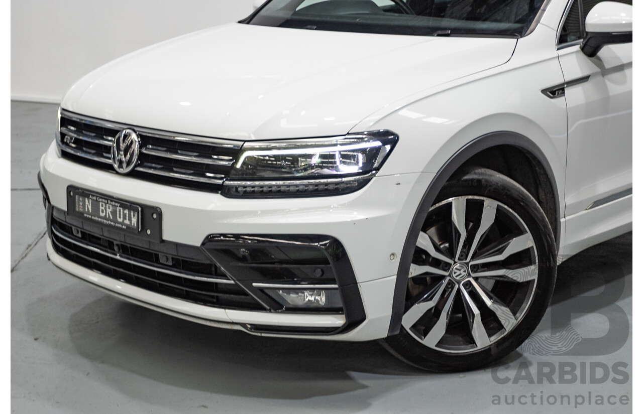 1/2018 Volkswagen Tiguan 162 TSI Highline R-Line (AWD) 5NA MY18 4d Wagon Pure White Turbo 2.0L