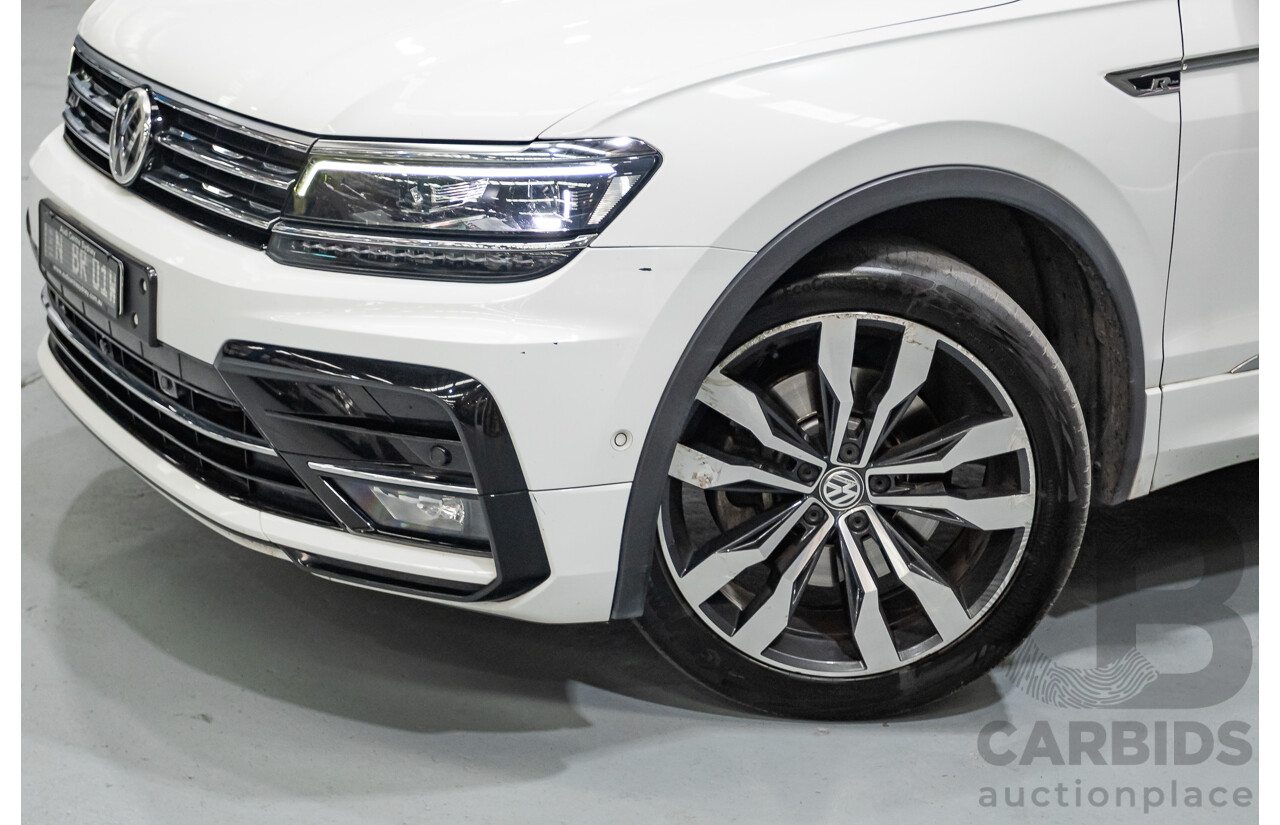 1/2018 Volkswagen Tiguan 162 TSI Highline R-Line (AWD) 5NA MY18 4d Wagon Pure White Turbo 2.0L