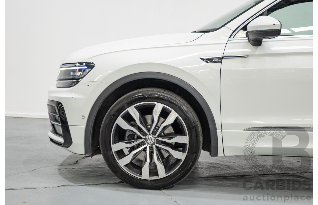 1/2018 Volkswagen Tiguan 162 TSI Highline R-Line (AWD) 5NA MY18 4d Wagon Pure White Turbo 2.0L