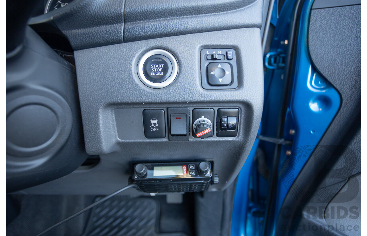 09/2015 Mitsubishi Triton EXCEED (4x4) MQ MY16 Dual Cab Utility Blue Metallic Turbo Diesel 2.4L