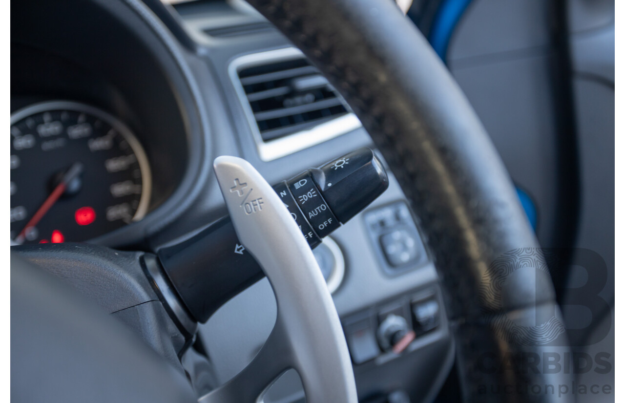 09/2015 Mitsubishi Triton EXCEED (4x4) MQ MY16 Dual Cab Utility Blue Metallic Turbo Diesel 2.4L