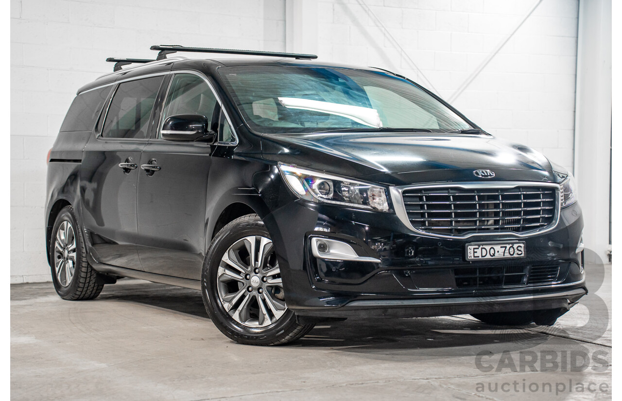 09/2019 Kia Carnival SLi (FWD) YP PE MY20 4d Wagon Aurora Black Pearl Turbo Diesel 2.2L