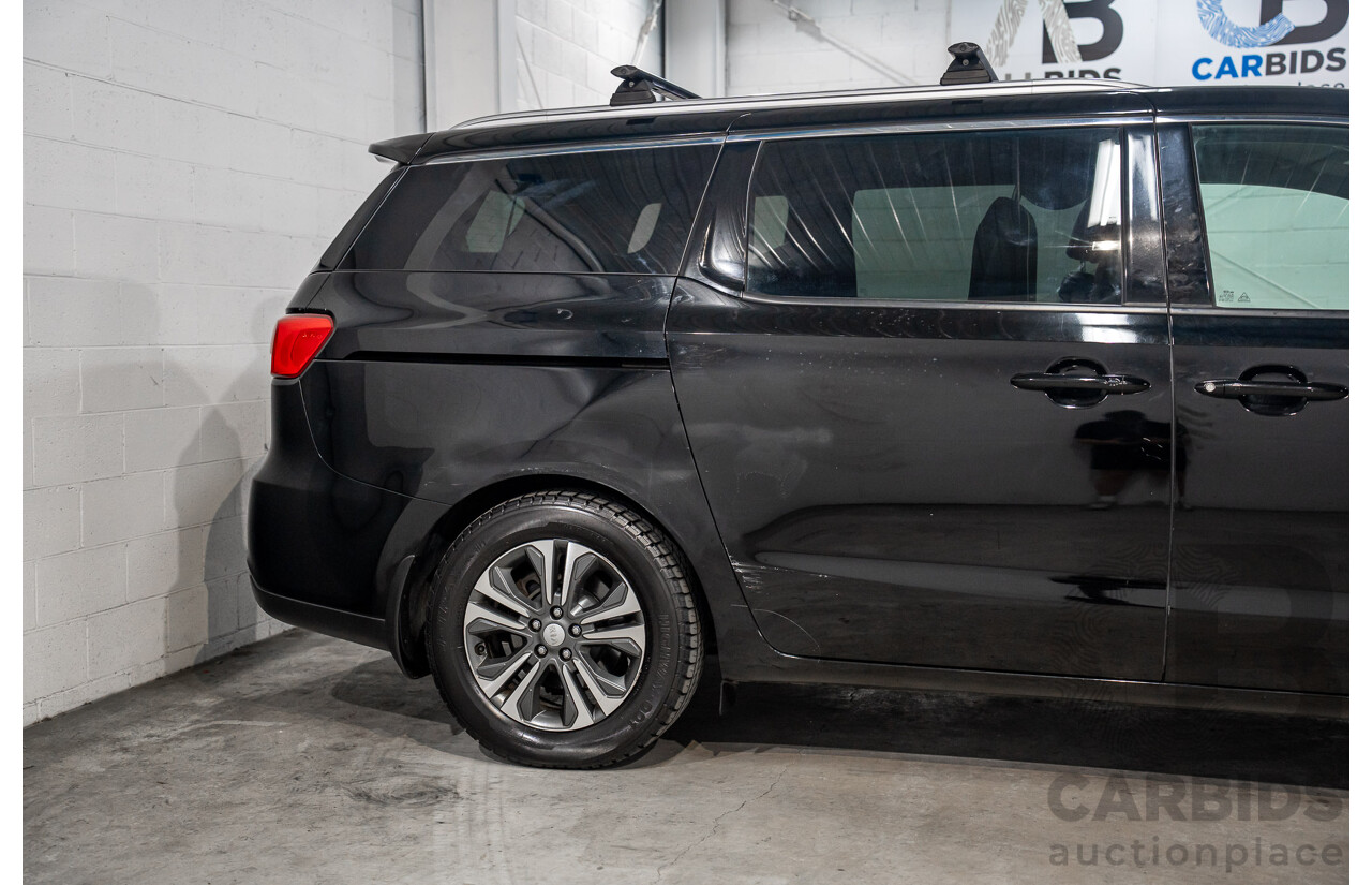 09/2019 Kia Carnival SLi (FWD) YP PE MY20 4d Wagon Aurora Black Pearl Turbo Diesel 2.2L