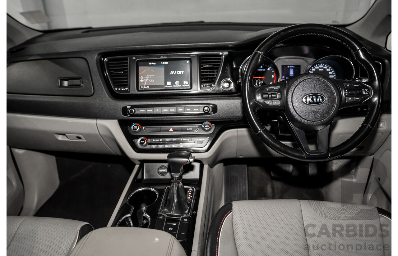 09/2019 Kia Carnival SLi (FWD) YP PE MY20 4d Wagon Aurora Black Pearl Turbo Diesel 2.2L