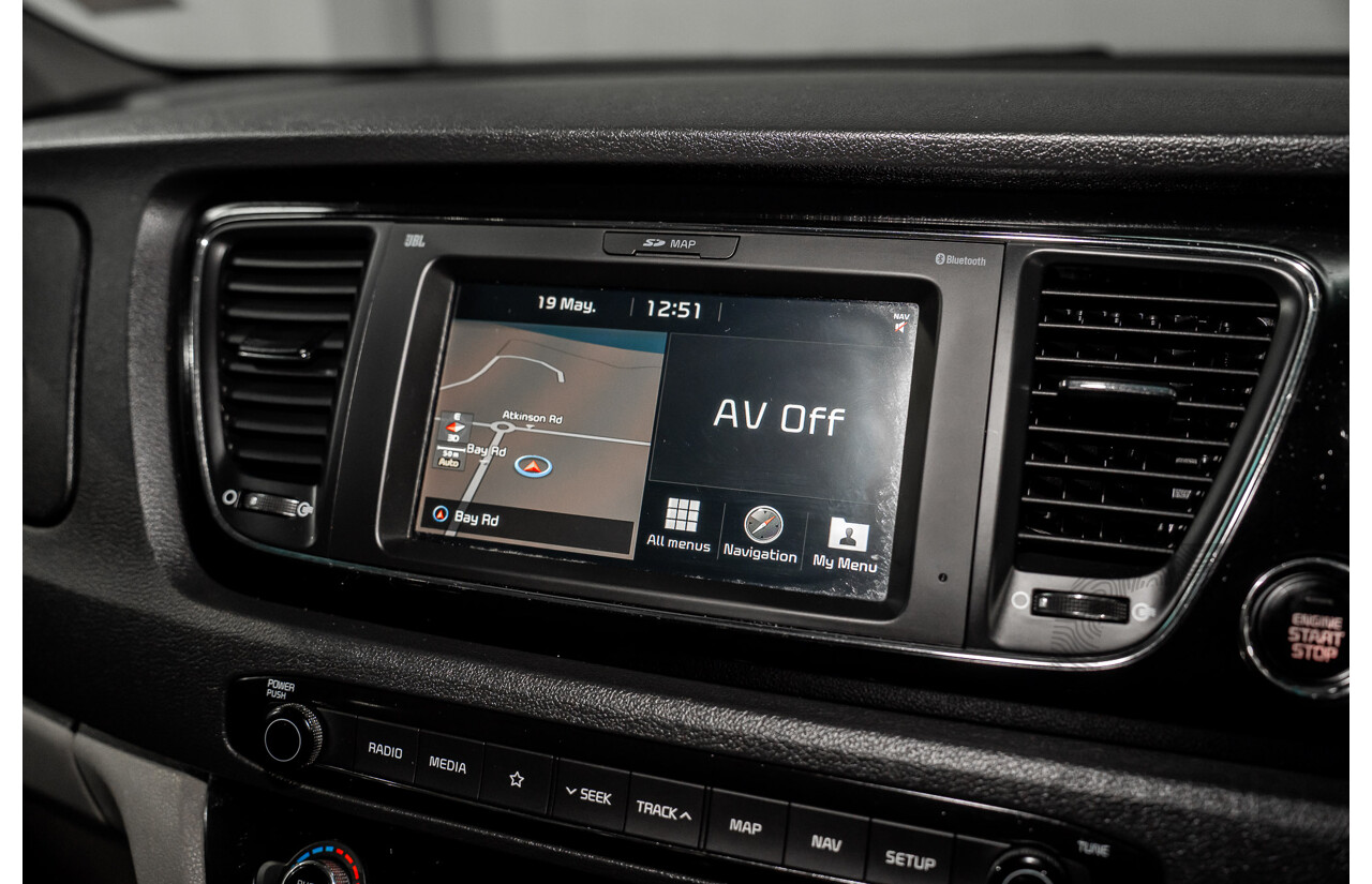 09/2019 Kia Carnival SLi (FWD) YP PE MY20 4d Wagon Aurora Black Pearl Turbo Diesel 2.2L
