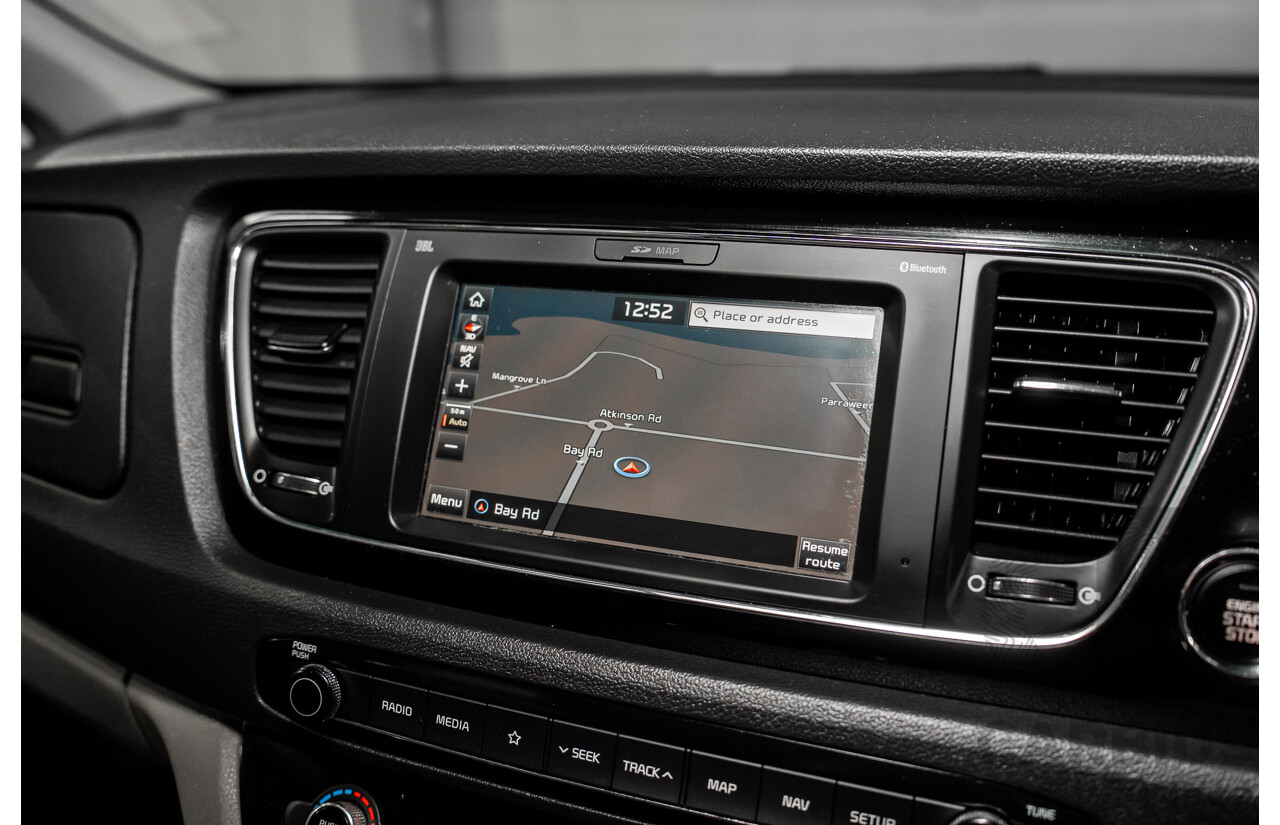 09/2019 Kia Carnival SLi (FWD) YP PE MY20 4d Wagon Aurora Black Pearl Turbo Diesel 2.2L