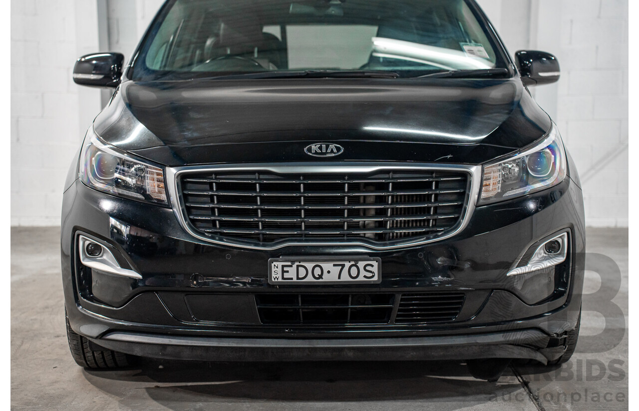 09/2019 Kia Carnival SLi (FWD) YP PE MY20 4d Wagon Aurora Black Pearl Turbo Diesel 2.2L