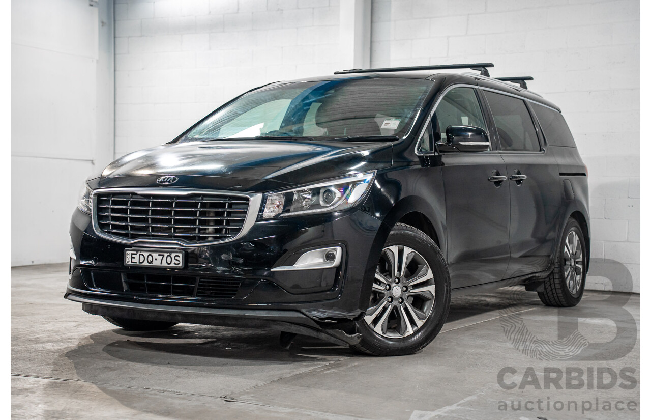 09/2019 Kia Carnival SLi (FWD) YP PE MY20 4d Wagon Aurora Black Pearl Turbo Diesel 2.2L