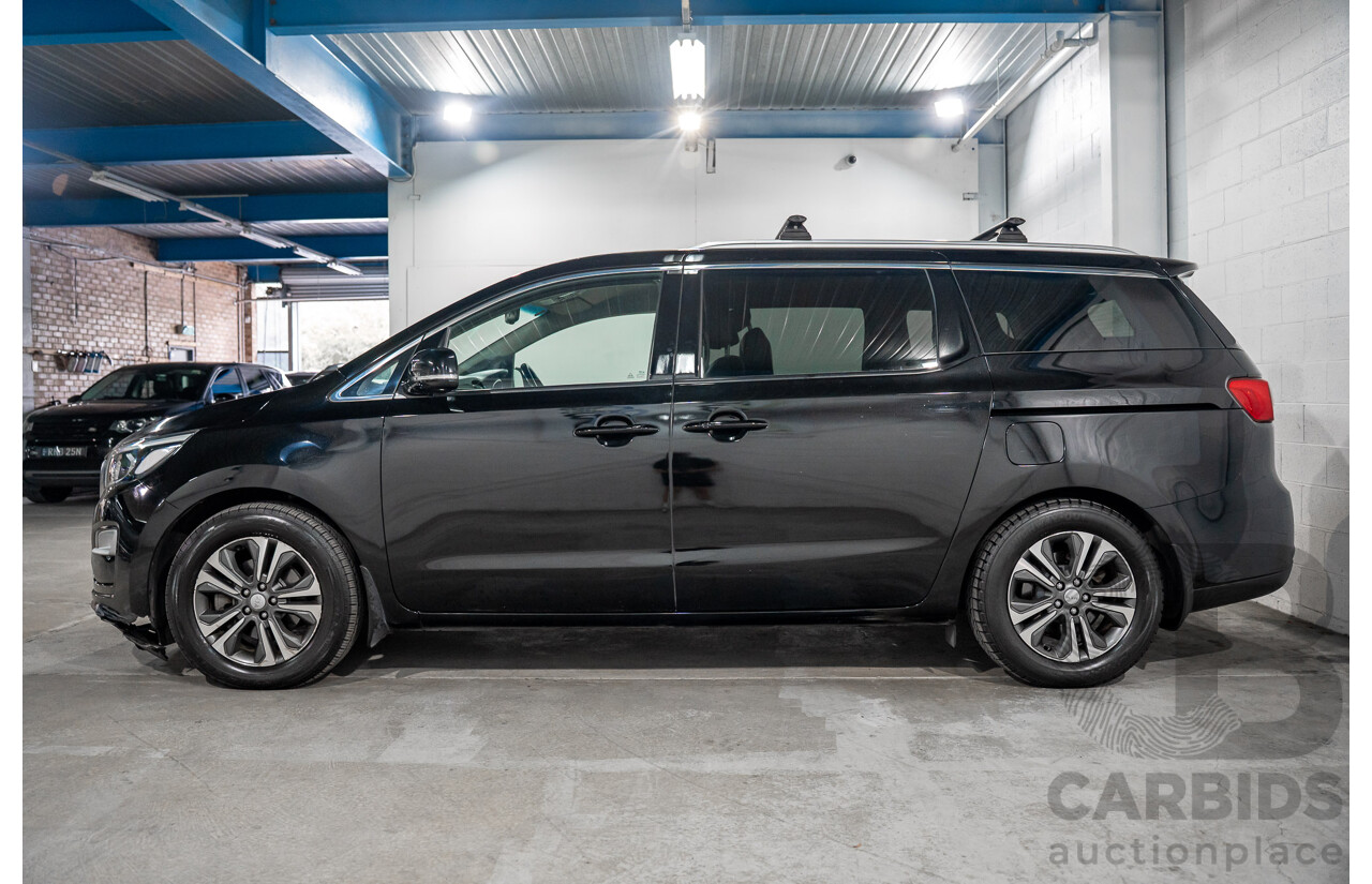 09/2019 Kia Carnival SLi (FWD) YP PE MY20 4d Wagon Aurora Black Pearl Turbo Diesel 2.2L