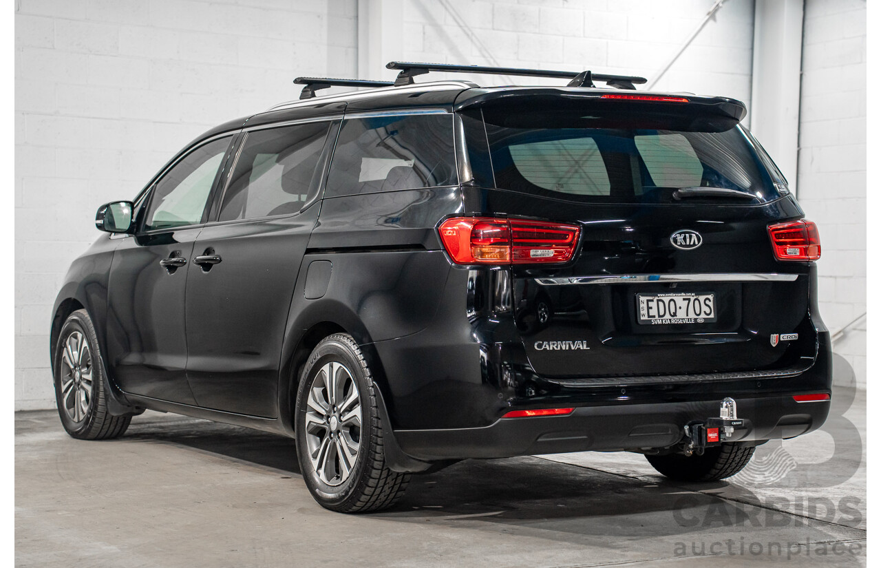 09/2019 Kia Carnival SLi (FWD) YP PE MY20 4d Wagon Aurora Black Pearl Turbo Diesel 2.2L