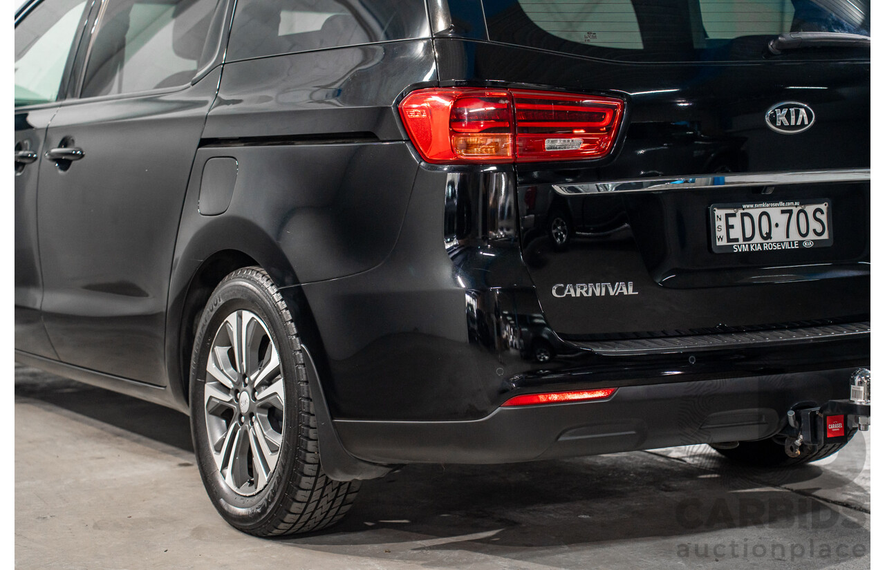 09/2019 Kia Carnival SLi (FWD) YP PE MY20 4d Wagon Aurora Black Pearl Turbo Diesel 2.2L